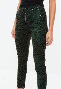 green-lace-up-leopard-print-skinny-pants.jpg 2.jpg