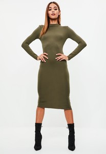 khaki-roll-neck-midi-dress.jpg