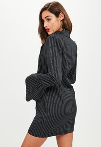 black-pinstripe-frill-sleeve-blazer-dress.jpg 3.jpg