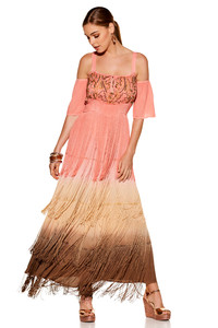 Sequin Fringe Cold Shoulder Peasant Dress.jpg