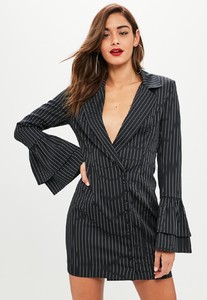 black-pinstripe-frill-sleeve-blazer-dress.jpg