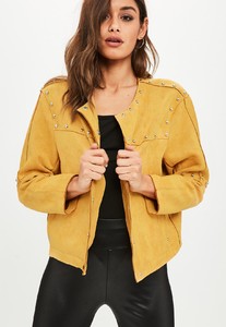 yellow-studded-collarless-faux-suede-jacket.jpg