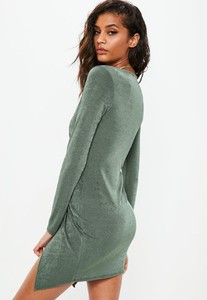 green-slinky-long-sleeve-plunge-bodycon-dress (3).jpg