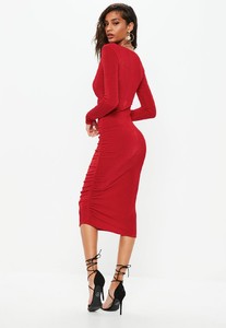 red-plunge-ruched-side-midi-dress (3).jpg