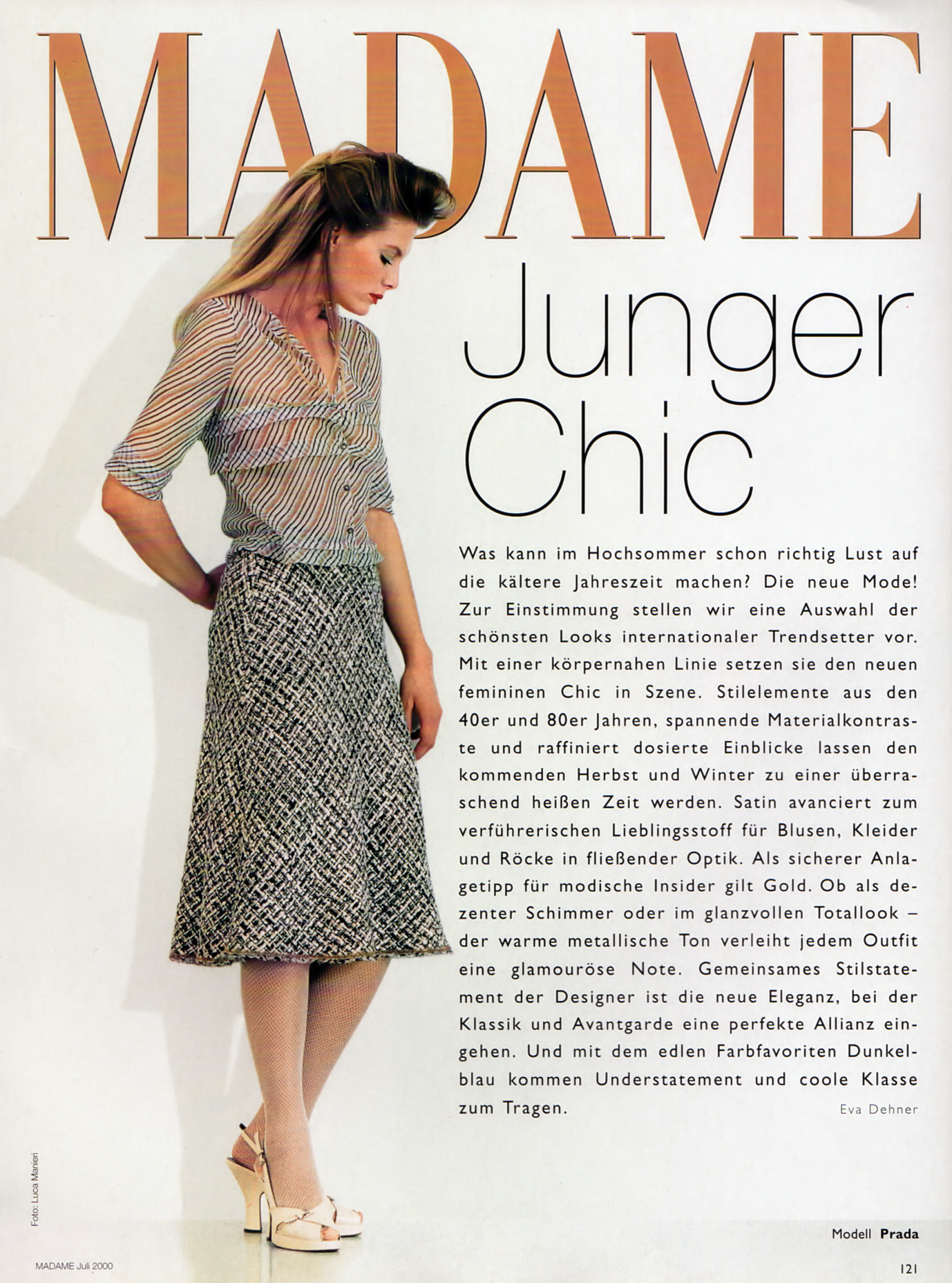 MADAME Germany July 2000 Junger Chic made in italy