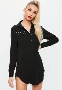 black-silver-studded-crepe-shirt-dress.jpg