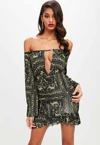black-slinky-keyhole-flared-sleeve-mini-dress.jpg