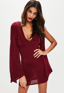 plum-textured-wide-sleeve-mini-dress.jpg