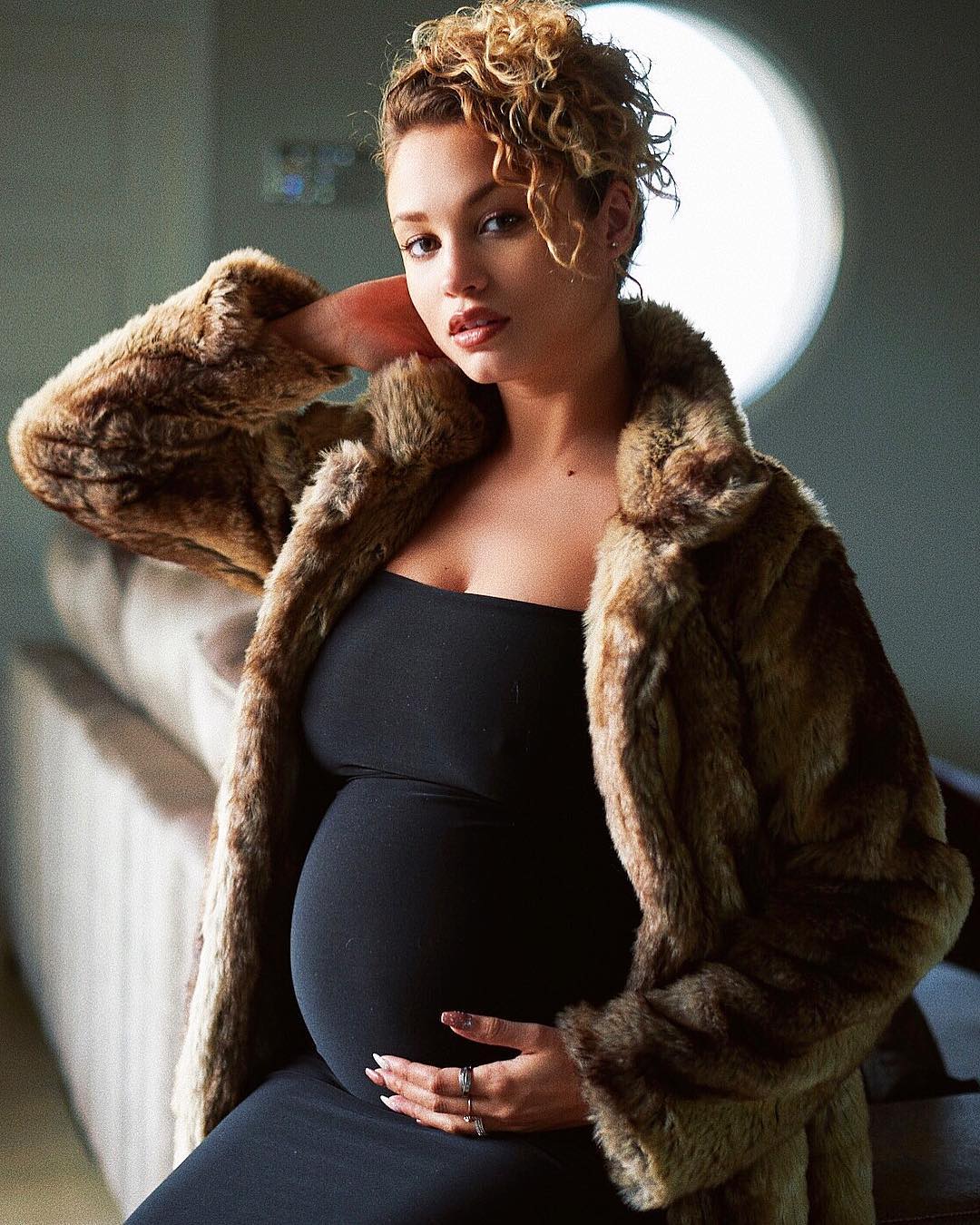 Rose Bertram is pregnant on Vogue cover