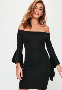 tall-black-bardot-frill-sleeve-dress.jpg