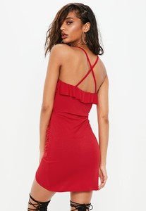 red-stretch-strappy-plunge-frill-tea-dress (4).jpg