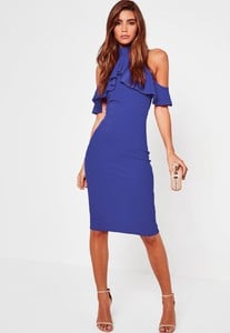 blue-cold-shoulder-frill-trim-midi-dress (1).jpg