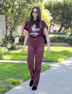 jessica-gomes-in-maroon-corduroy-pants-and-t-shirt-beverly-hills-03-29-2018-4.jpg
