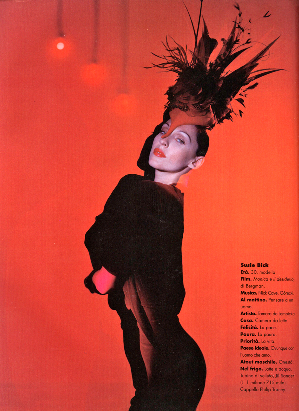 ...OCTOBER 1997 Photographer: Gianpaolo Barbieri Models: Iris Palmer, Cathe...