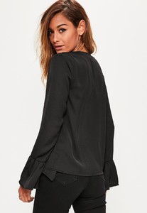 black-hammered-satin-frill-sleeve-edge-to-edge-jacket 3.jpg