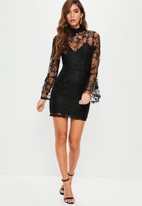 missguided-designer-black-Lace-High-Neck-Flute-Sleeve-Mini-Dress-Black (1).jpeg