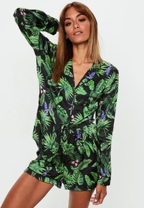 black-tropical-palm-print-satin-shirt-pyjama-set.jpg