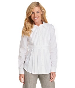 ABS by Allen Schwartz Pleated Empire Blouse.jpg