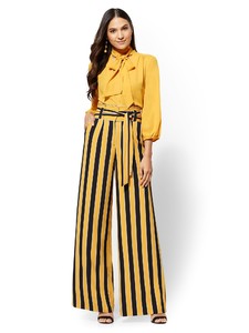 Cerelina Proesl New York & Company Stripe Paperbag-Waist Palazzo Pant 06191015_167_av4.jpg