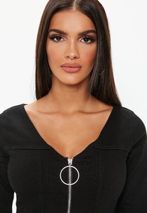black-denim-zip-through-long-sleeve-fitted-mini-dress (2).jpg