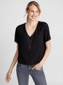 Contemporaine - Fluid boxy blouse - Black - A1_1.jpg