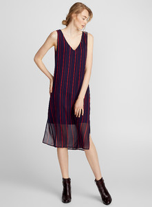 Contemporaine - Print chiffon midi dress - Dark Crimson - A1_1.jpg