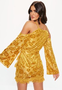 mustard-burnout-cold-shoulder-fringe-dress (2).jpg