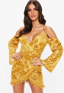 mustard-burnout-cold-shoulder-fringe-dress.jpg