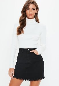 black-denim-asymmetric-frayed-hem-mini-skirt (2).jpg