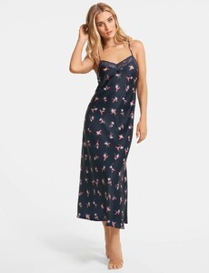 Satin Printed Strappy Nightdress Navy Mix.jpg