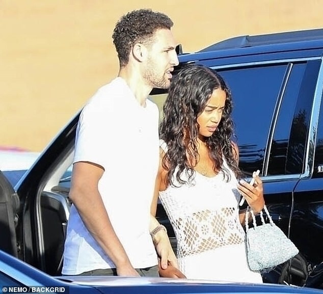 Laura Harrier and Golden State Warrior star Klay Thompson reunite in Malibu...