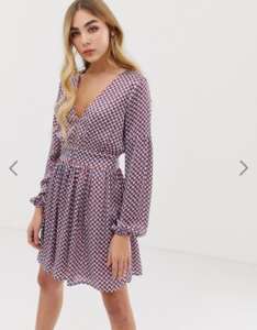 Screenshot_2019-08-18 Missguided chiffon skater dress in chevron ASOS.png