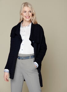 Currow Lattice Weave Cardigan navy 01.jpg