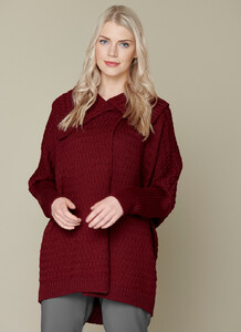 Currow Lattice Weave Cardigan red 01.jpg