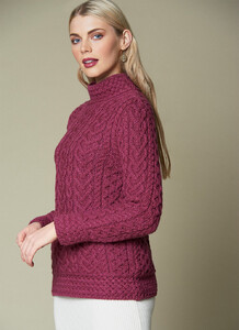 Basket Stitch Turtleneck Sweater magenta.jpg