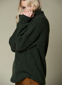 lambswool rib polo neck sweater green 01.jpg