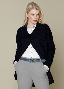 Currow Lattice Weave Cardigan navy.jpg