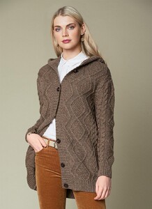 blarney hannah aran cardigan brown 01.jpg