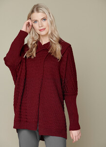 Currow Lattice Weave Cardigan red.jpg