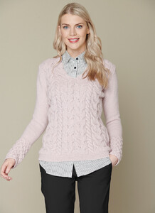 irelands eye horseshoe cable sweater pink 01.jpg