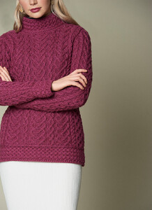 Basket Stitch Turtleneck Sweater magenta 01.jpg