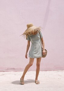 Gingham Sophia Mini Dress Khaki 2.jpg