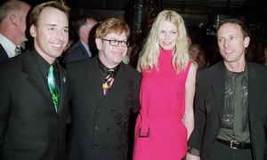 Patrick Cox (right) with David Furnish, Elton John and Claudia Schiffer.png