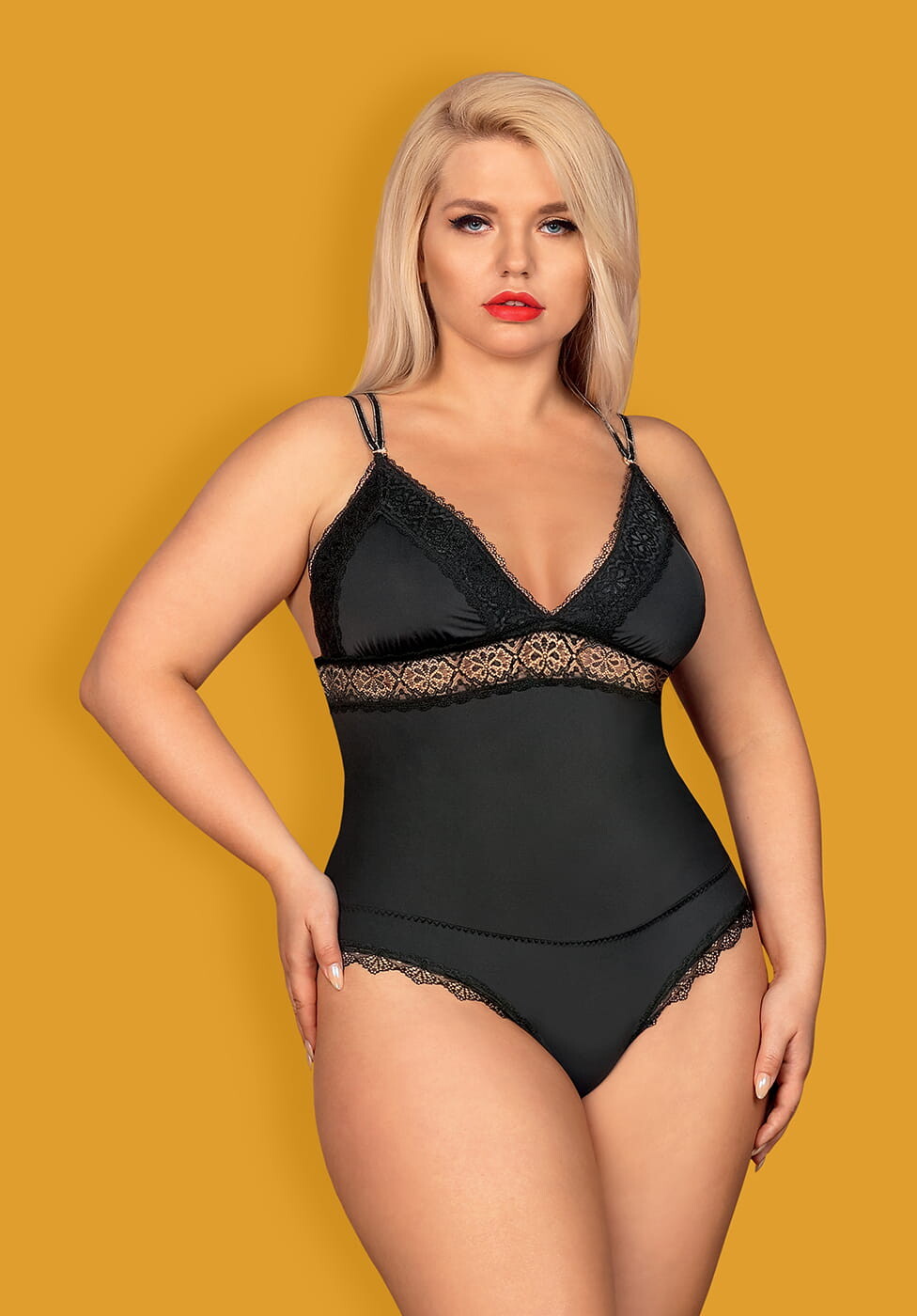 Obsessive lingerie blonde model