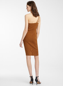 ICÔNE - Cutout slit ribbed dress - Copper - A2_1.jpg