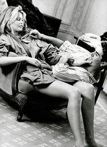 Supermodel Claudia Schiffer and Raffael Edholm for Vogue Hommes GQ circa 1990..jpg