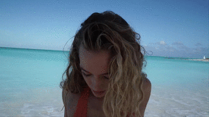 Hannah Ferguson - Sports Illustrated Swimsuit 2016 • Behind the Tanlines @ Turks & Caicos 03.gif