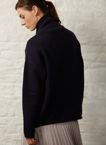 fisherman funnel neck slouchy sweater navy 02.jpg