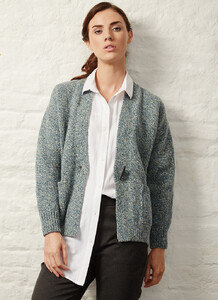 Fisherman Donegal Fleck Toggle Cardigan  seagreen.jpg