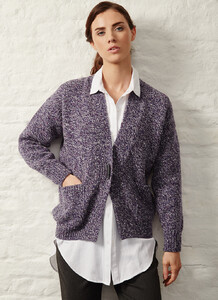 Fisherman Donegal Fleck Toggle Cardigan  purple rain.jpg